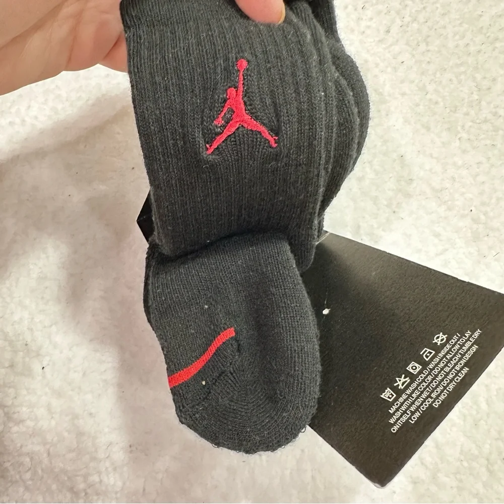 Boys Black Nike Jordan Socks